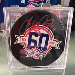 Ryan Miller Autographed Rochester American Hockey Puck 