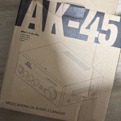 AK-45 Stereo HiFi Amplifier with USB, MMC, SD, FM Radio, Karaoke Mic Inputs