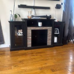 Entertainment Center With Lights 