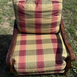 Plaid Arm Chair 