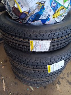 New Set of tires st225 75 15 BLACKARROW