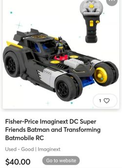 Batman rc car toy lot