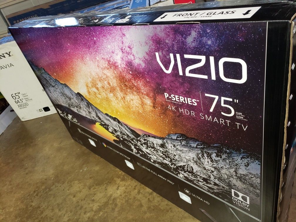 TV Vizio 75", 4k, Smartcast Google, 240 Hz, 760 CMR, Excellent