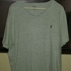 Ralph Lauren Grey V-Neck XL Soft