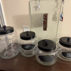 Glass Jars With The Lids