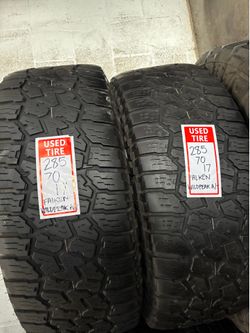 285/70/17 FALKEN WILDPEAK USED TIRE