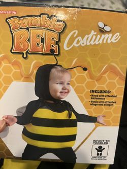 Toddler Bumble Bee Costume With Head Piece