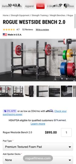ROGUE WESTSIDE BENCH 2.0