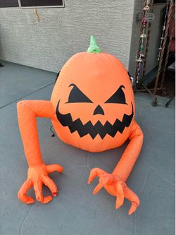 Inflatable Jack-O'-Lantern Halloween Decoration 4 ft