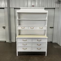 Vintage Hutch Dresser Bookshelf