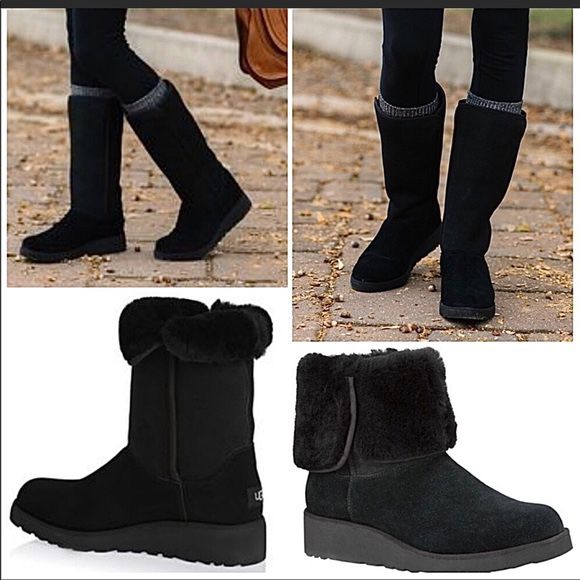 Ugg Amie classic slim grey  black boots size 9