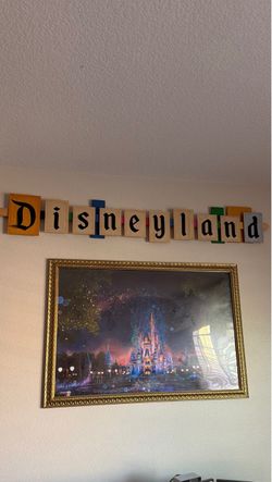 Disneyland Wooden Letter Banner Sign