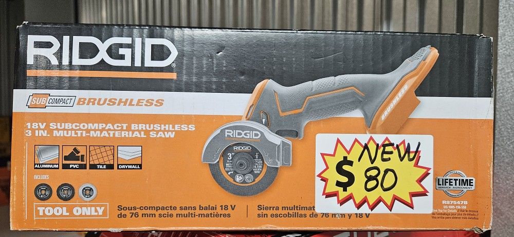 New RIDGID 18V 3