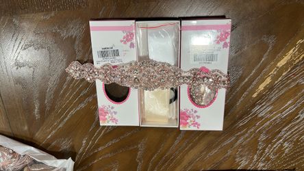 Rhinestone sash for dress