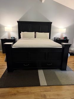 California King Sized Bed Set - Mattress Not Included