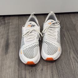 Nike Air Max 270 Just Do It White Black Total Orange Sneakers AH8050-106 Size 11