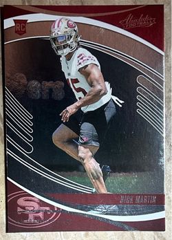Nick Martin SF 49ers Absolute Football Rookie Card