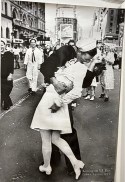 Kissing on VJ Day. 24x36 Poster