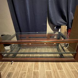 BDI Tempered Glass Tv Stand 