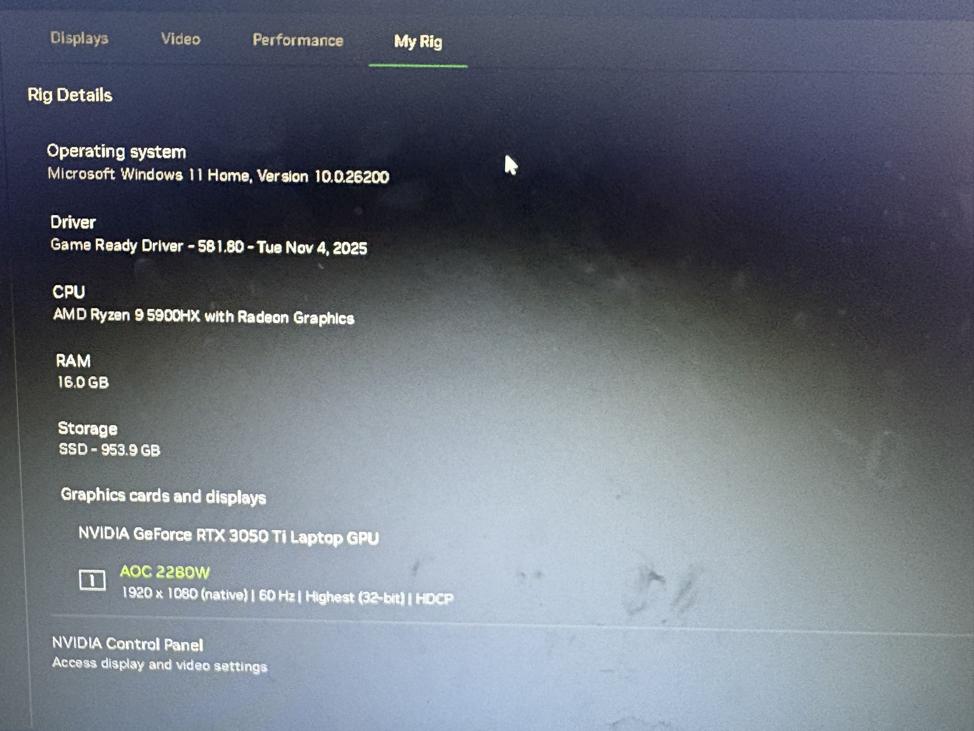 Semi Working Gaming Setup 