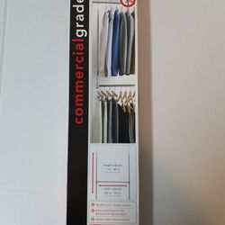 Commercial Grade Chrome Double Hang Closet Rod,holds up to 40lbs, New(Open Box). Condition is "New". Shipped with USPS Priority Mail Or FedEx. Same