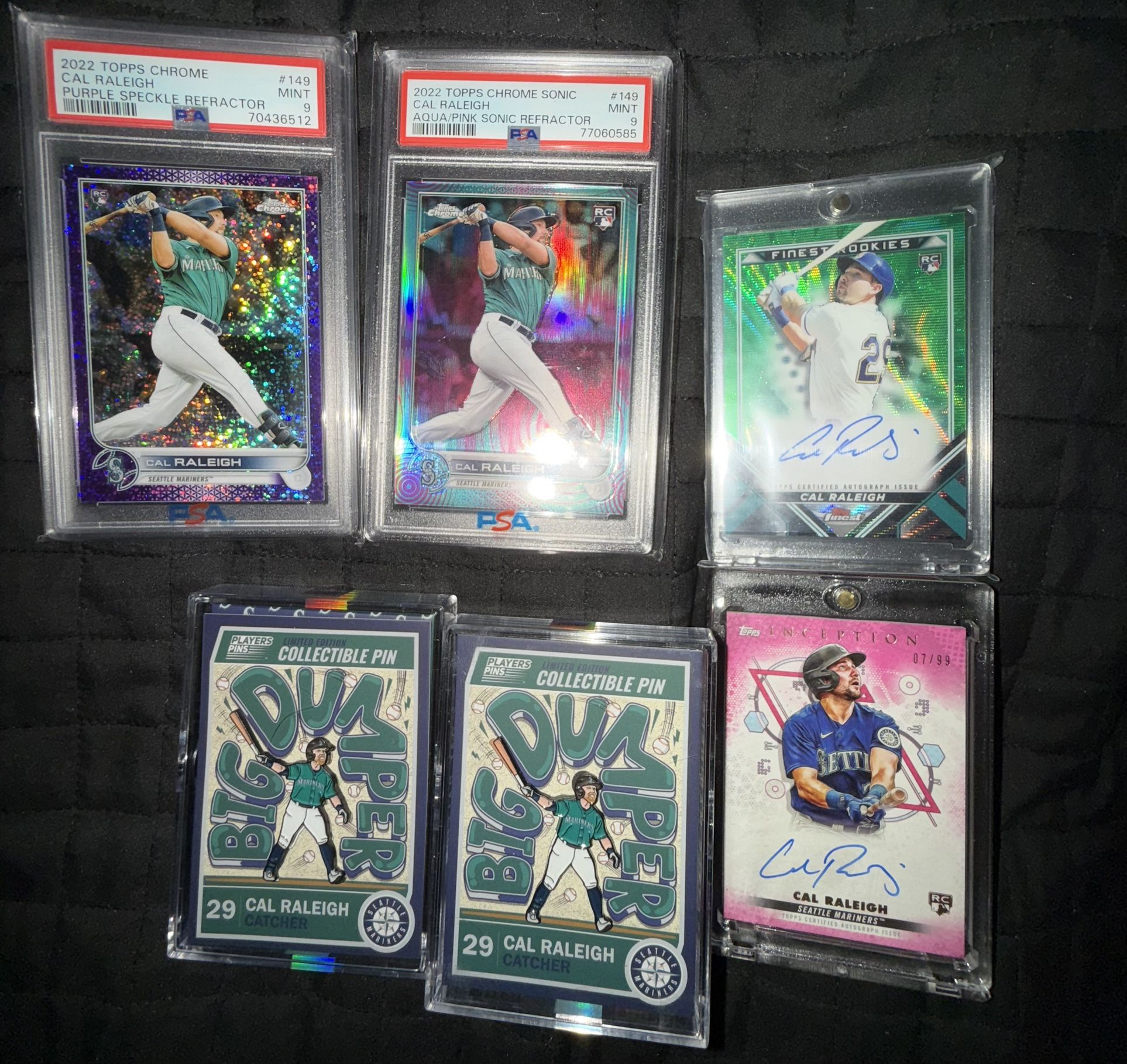 Cal Raleigh RC LOT WITH limited Edition Pins