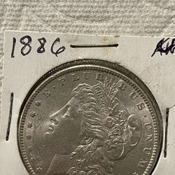1886 Silver Morgan Dollar 