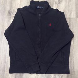 Polo Ralph Lauren Black Zip-Up Sweater 