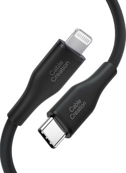 Soft to the Touch: With a unique silicone finish, CableCreation USB-C to Light ning cable is extremely soft and smooth to touch. Holding it in hand, y