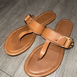 Tory Burch Brown Marsden Flat Thong Size 7.5