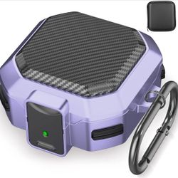 Samsung Galaxy Buds Case for Pro 2/2 Pro/2 Live/FE with Secure Lock, Keychain, Zipper Box, Brush