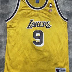Nick Van Exel Los Angeles Lakers Champion Jersey 
