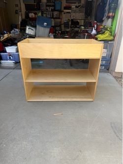 Changing table shelf