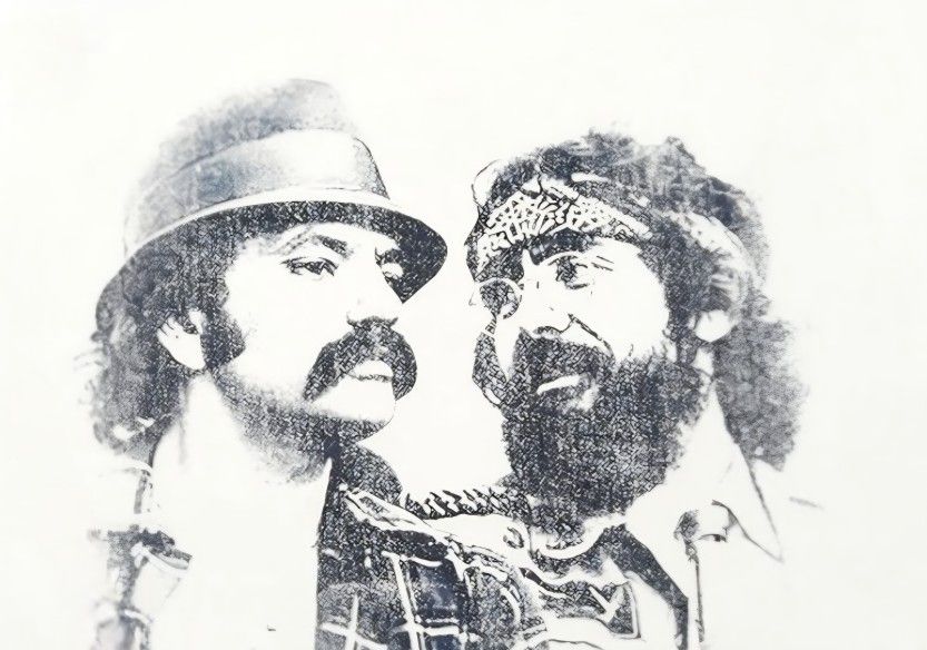 Cheech And Chong Metal Art