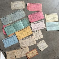 Antique 1910 Chicago Railway Ticket