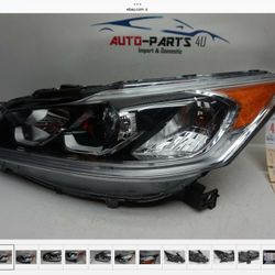 2016 - 2017 HONDA ACCORD 4DRS LEFT DRIVER HALOGEN LED HEADLIGHT OEM UC46786
