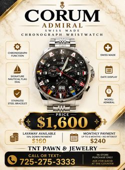 Corum Admiral Chronograph Swiss Watch – Ask for David