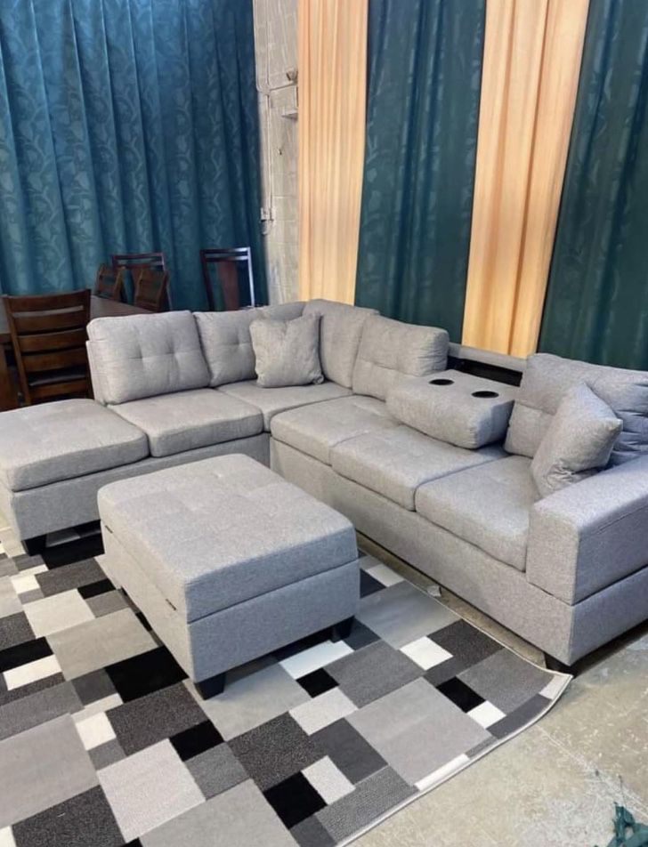 Heights Silver sectional couch sofa loveseat options