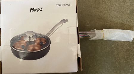 Parini 8 inch copper non stick egg poacher
