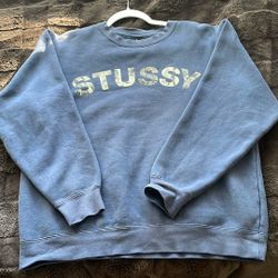 Stussy Navy Blue Vintage Sweater Size Medium 