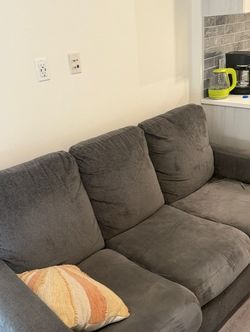 Gray 3-Seat Sofa / Couch – Comfortable & Spacious