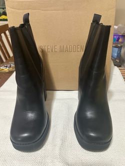 Steve Madden Triple Black Boots 8.5 NIB