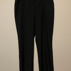 Nicole Miller, Women’s Black  Pocket Straight Leg Pants, Plus Size 16