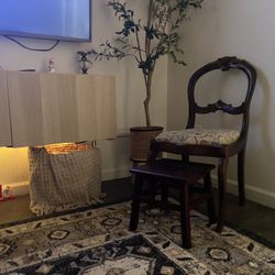 Cute Vintage Chair And Stool 