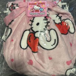Hello Kitty I❤️U Blanket