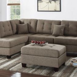Sectional Sofa + Ottoman