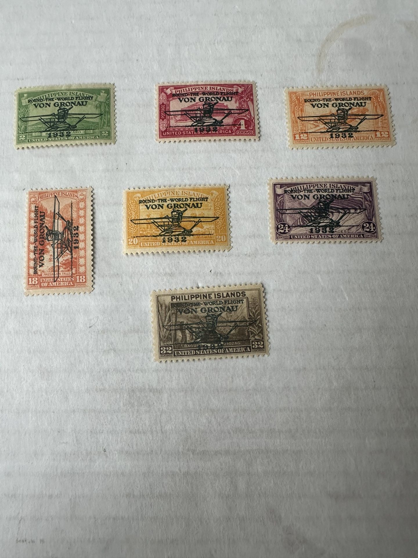 Philippines Island Van Gronau Complete Set Of Stamps
