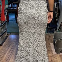 Gray Prom Dress Size 9