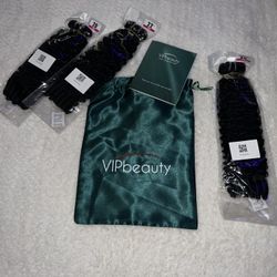 VIPbeauty Burmese Curly Bundles Human Hair 100% Unprocessed 16A Raw Virgin Hair Bundles 20 22 24 inch Water Wave 3 Bundles 3C4A Deep Wave Bundles Huma