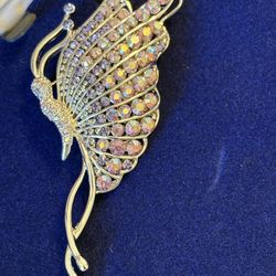 JBK Camrose & Kross Jackie Kennedy Butterfly Brooch Pin w/ Box & COA